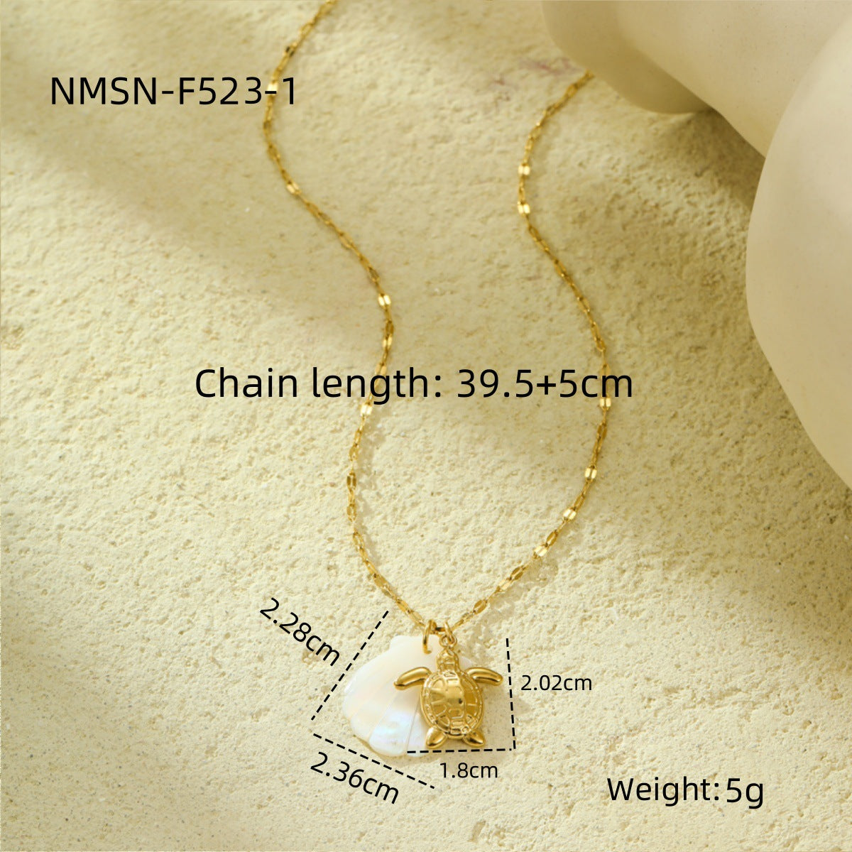 Beach Style Ocean Pendant Necklace | Shell, Starfish & Dolphin | Niche Design for Women