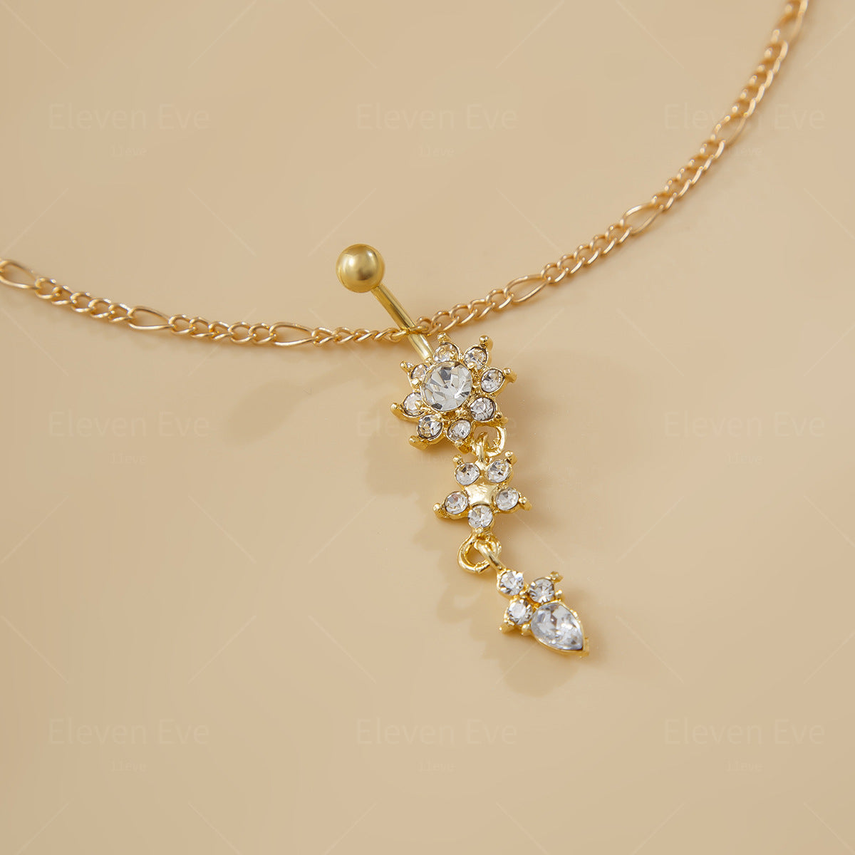 Rhinestone Tassel Belly Chain | Sexy Beach Body Jewelry for Women