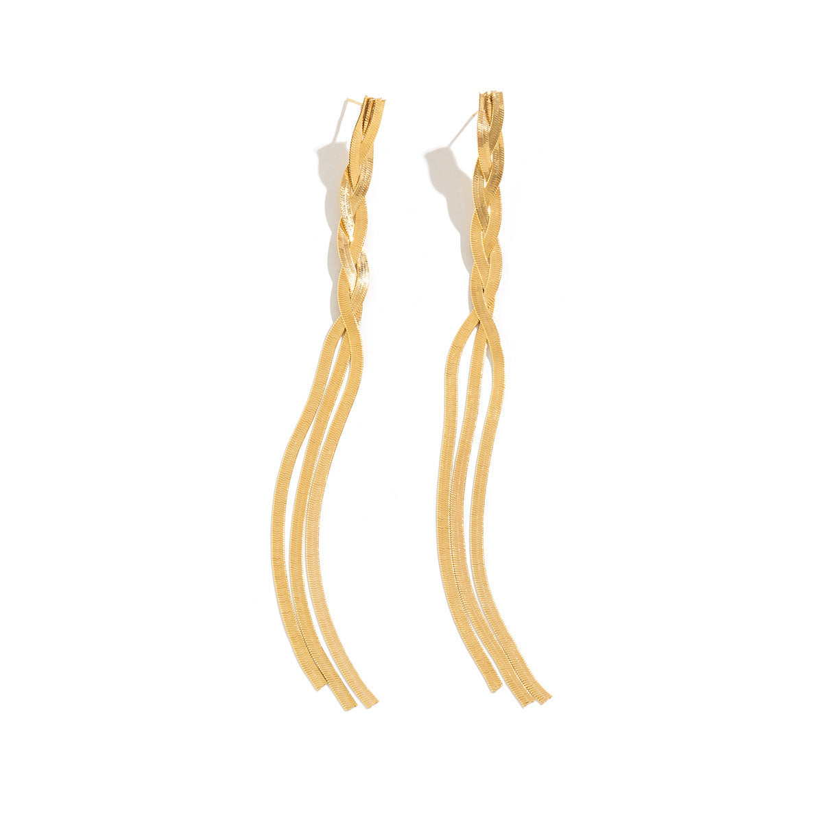 Cold Style Snake Bone Chain Necklace | Vegan-Friendly Long Tassel Design
