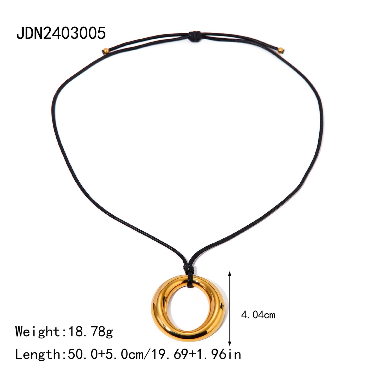 18K Necklace | Stainless Steel Fashion Choker | INS Style Collarbone Chain for Women | No Color Fade