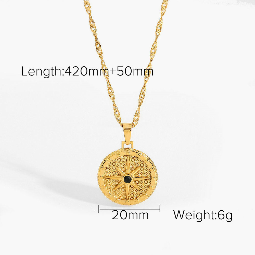 18K Necklace | Stainless Steel Fashion Choker | INS Style Collarbone Chain for Women | No Color Fade