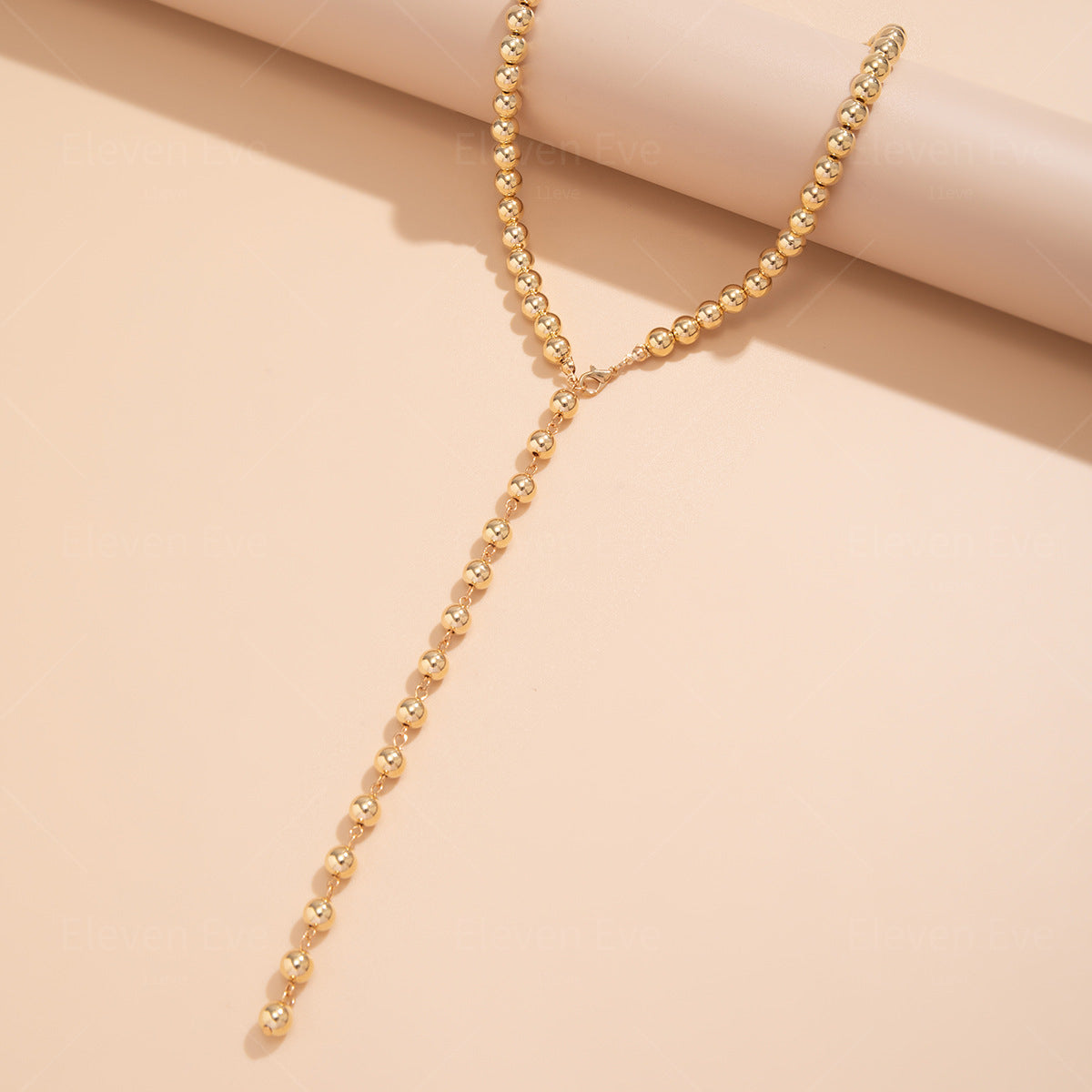 Vintage Pearl Bead Tassel Necklace | Long, Simple & Elegant Niche Design