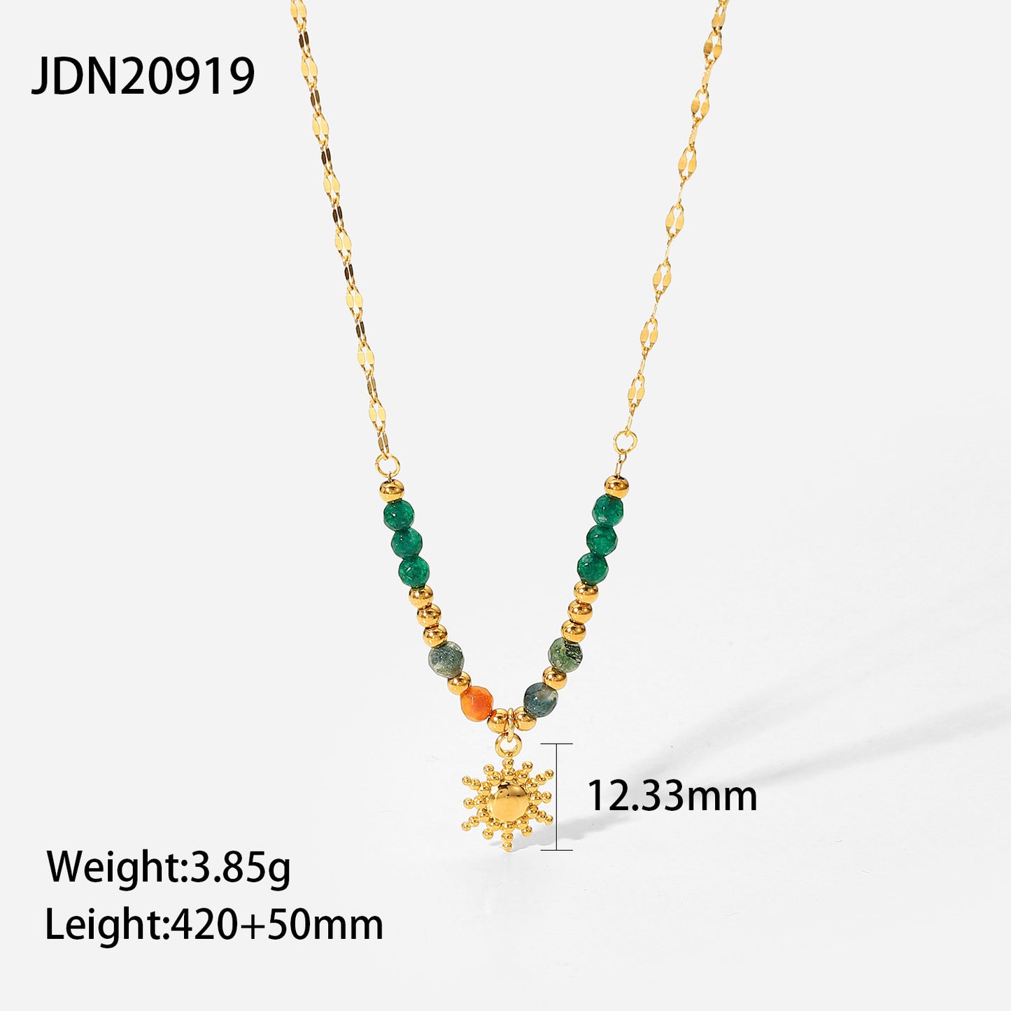 18K Necklace | Stainless Steel Fashion Choker | INS Style Collarbone Chain for Women | No Color Fade