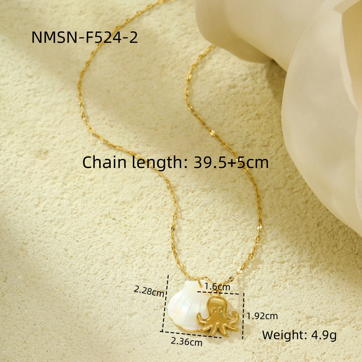 Beach Style Ocean Pendant Necklace | Shell, Starfish & Dolphin | Niche Design for Women