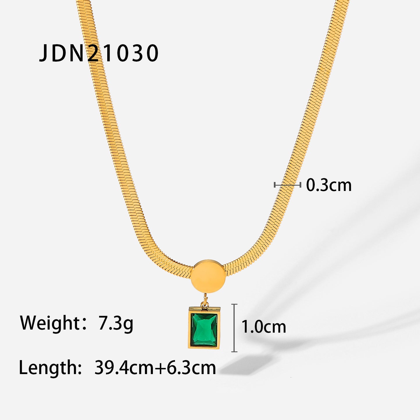 IG Popular Stainless Steel Fashion Ring for Women 18K | Gold Green Ring