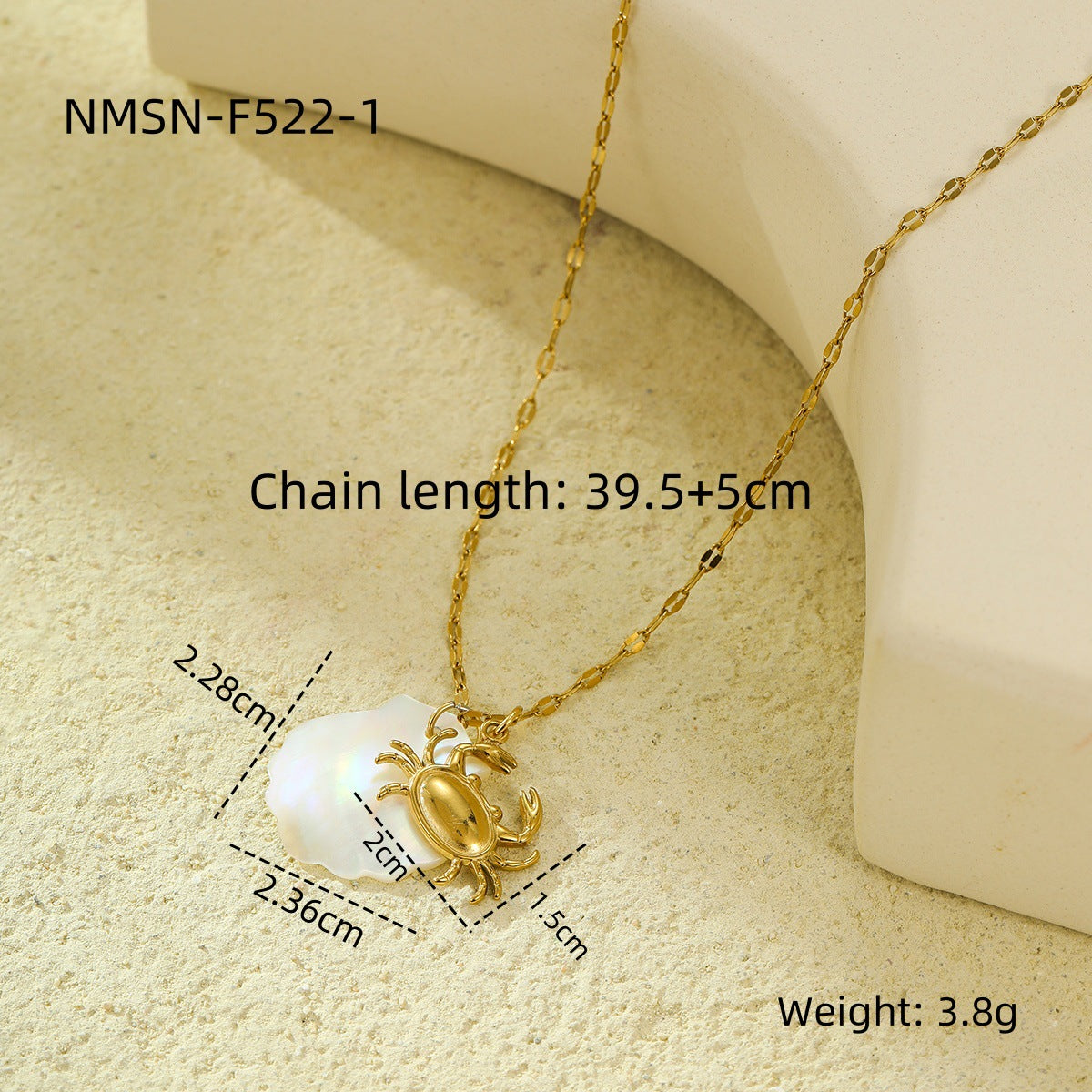 Beach Style Ocean Pendant Necklace | Shell, Starfish & Dolphin | Niche Design for Women