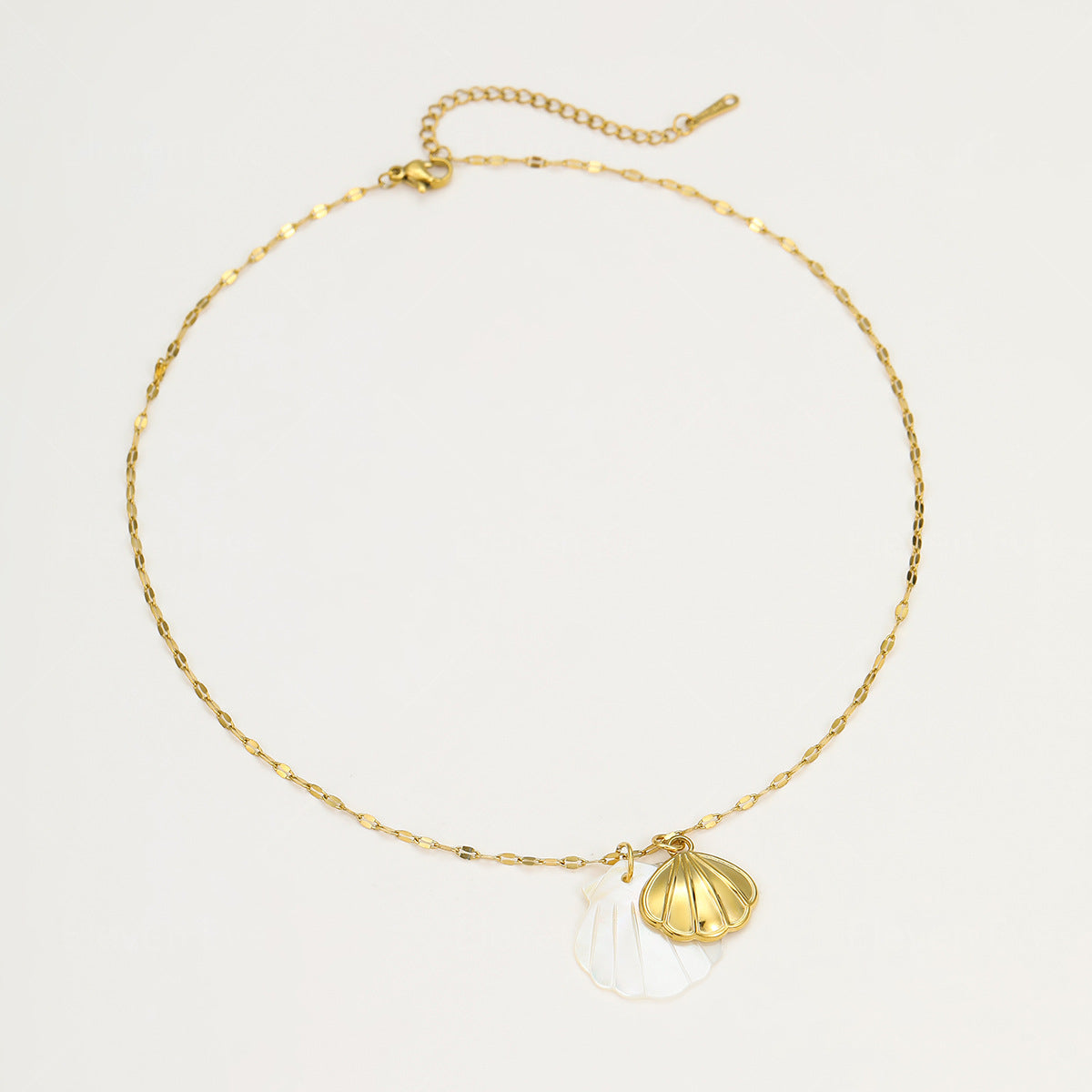 Beach Style Ocean Pendant Necklace | Shell, Starfish & Dolphin | Niche Design for Women