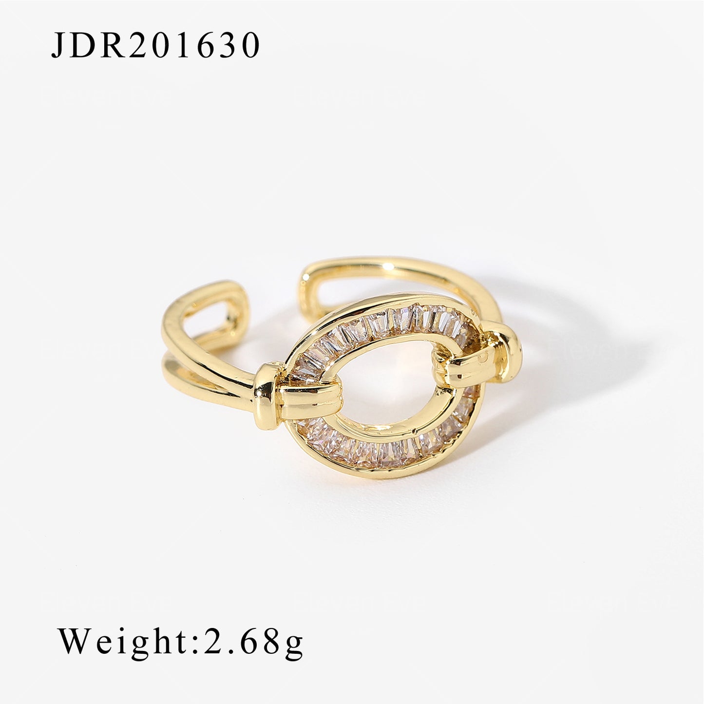 Ethnic Style Open Zirconia Ring | Retro Adjustable Design | No Color Loss | Women's Couple Ring