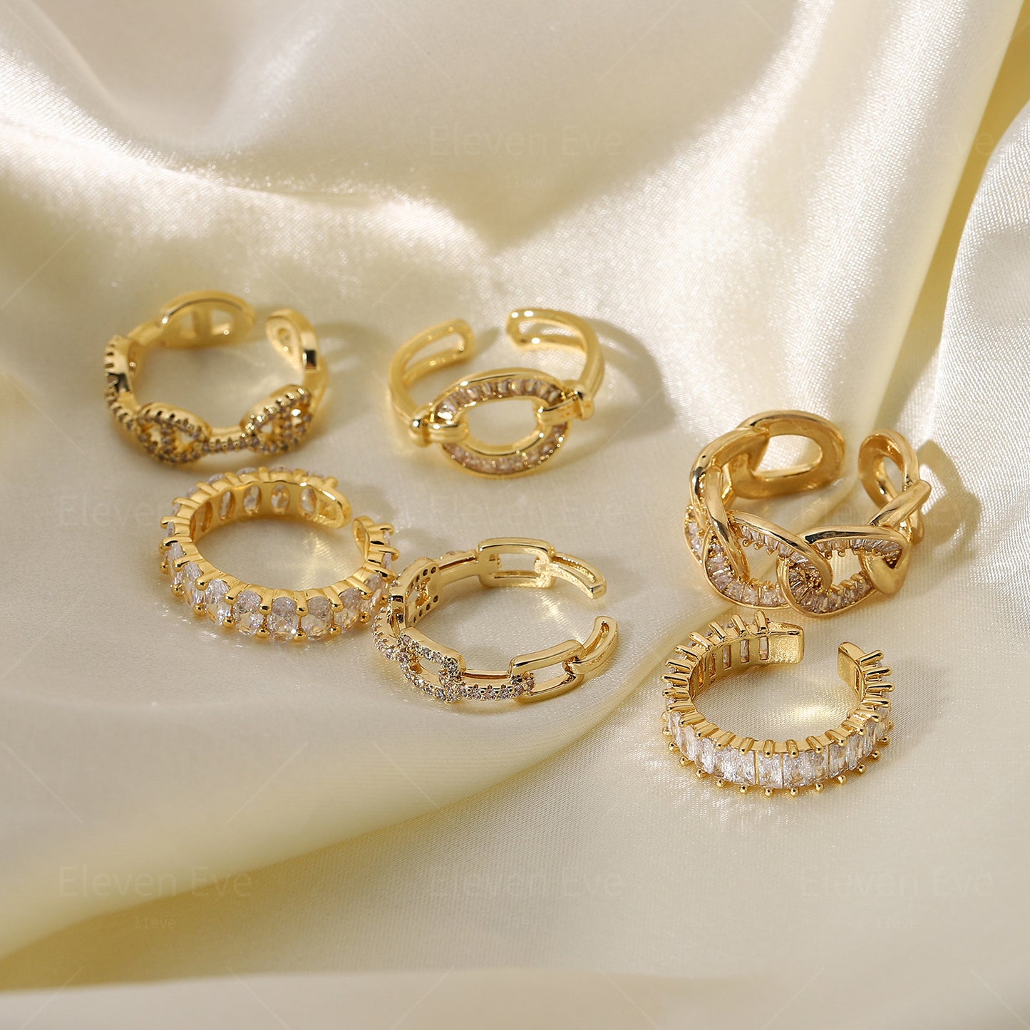 Ethnic Style Open Zirconia Ring | Retro Adjustable Design | No Color Loss | Women's Couple Ring