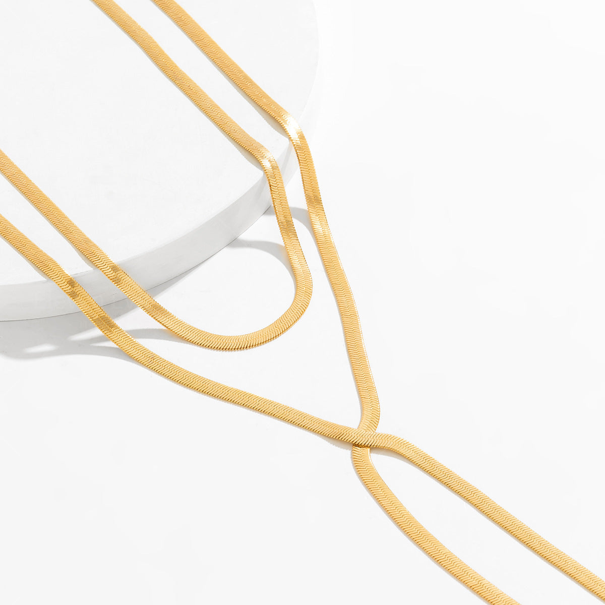 Cold Style Snake Bone Chain Necklace | Vegan-Friendly Long Tassel Design