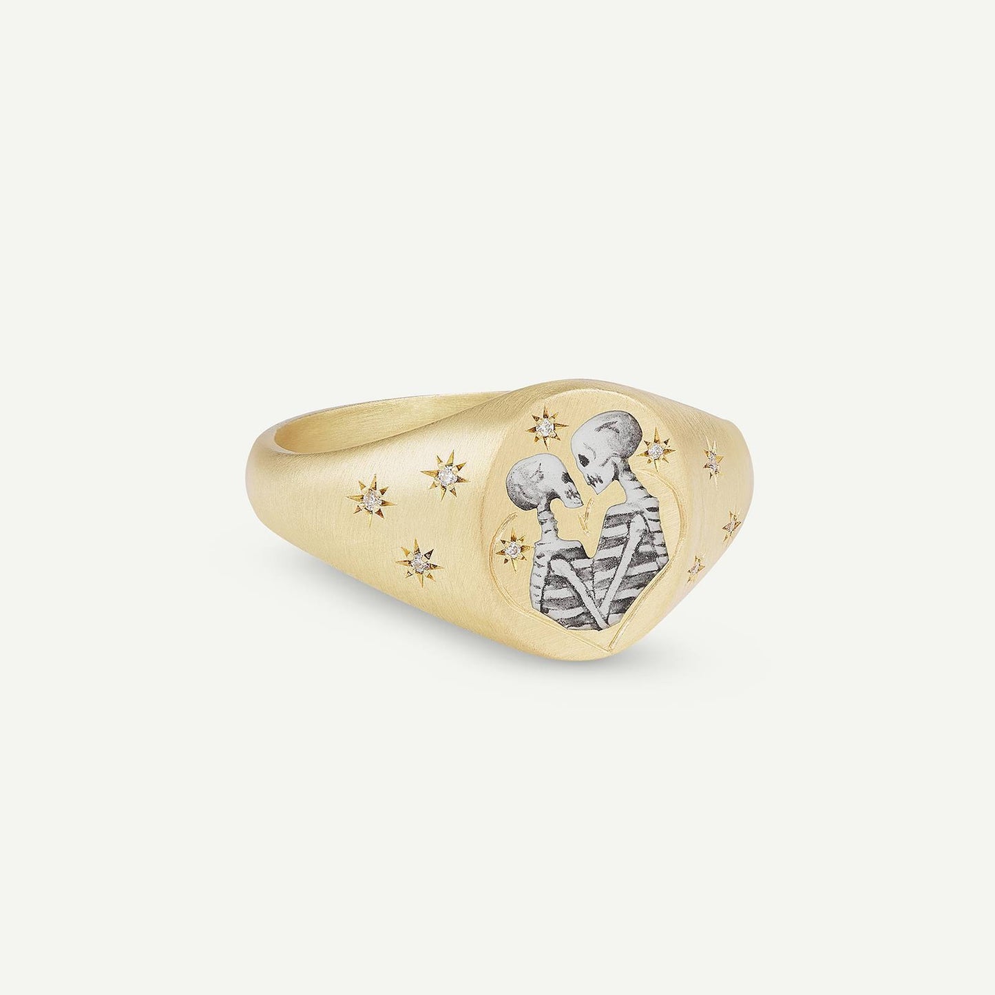 Valentine’s Day Lion & Mermaid Love Ring | 18K Gold-Plated Stainless Steel | Fashion Jewelry for Europe & US
