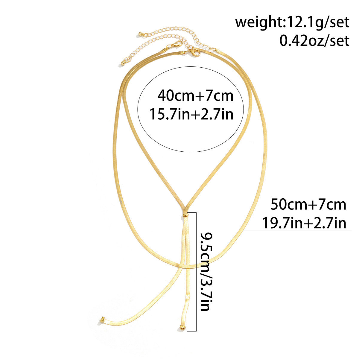 Cold Style Snake Bone Chain Necklace | Vegan-Friendly Long Tassel Design