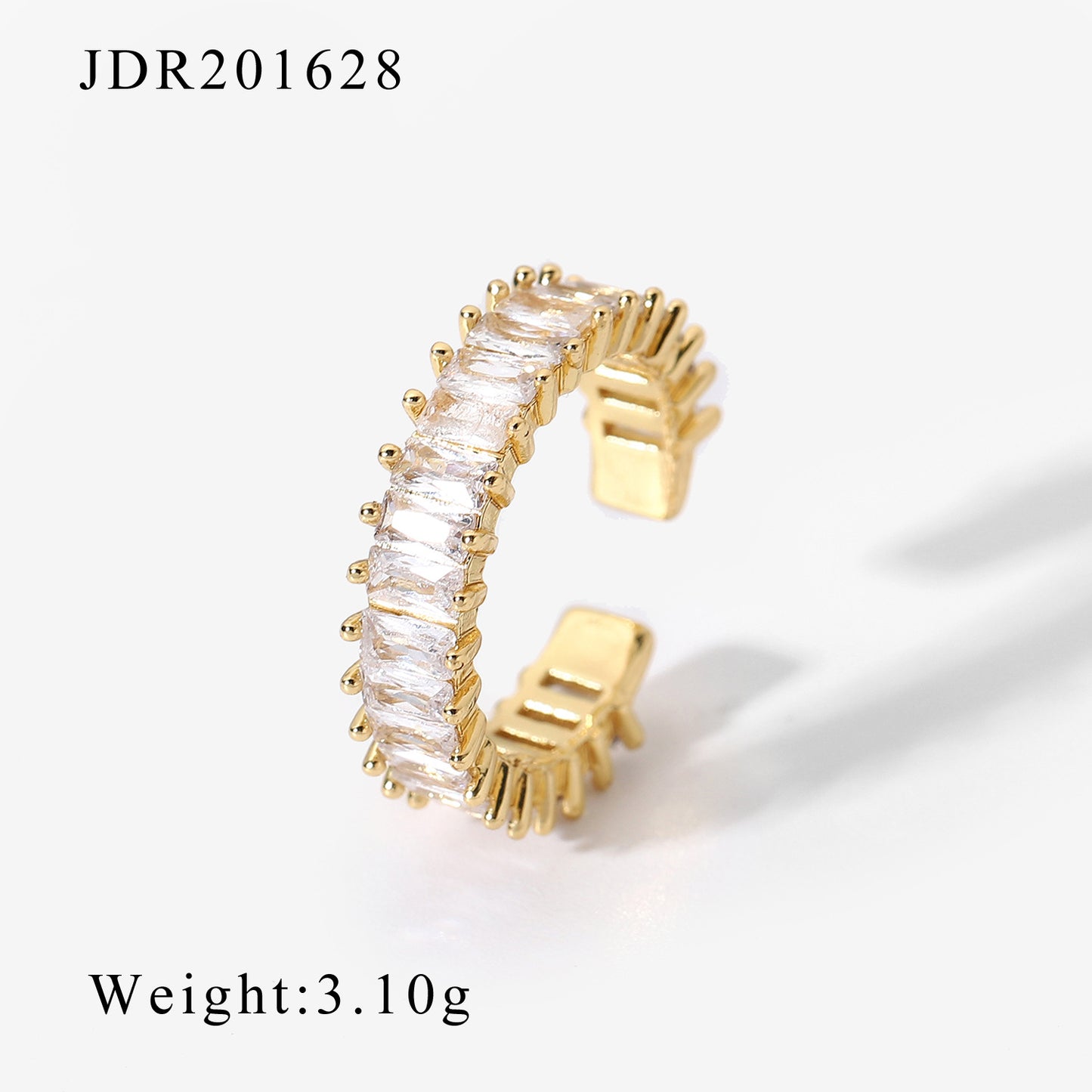Ethnic Style Open Zirconia Ring | Retro Adjustable Design | No Color Loss | Women's Couple Ring