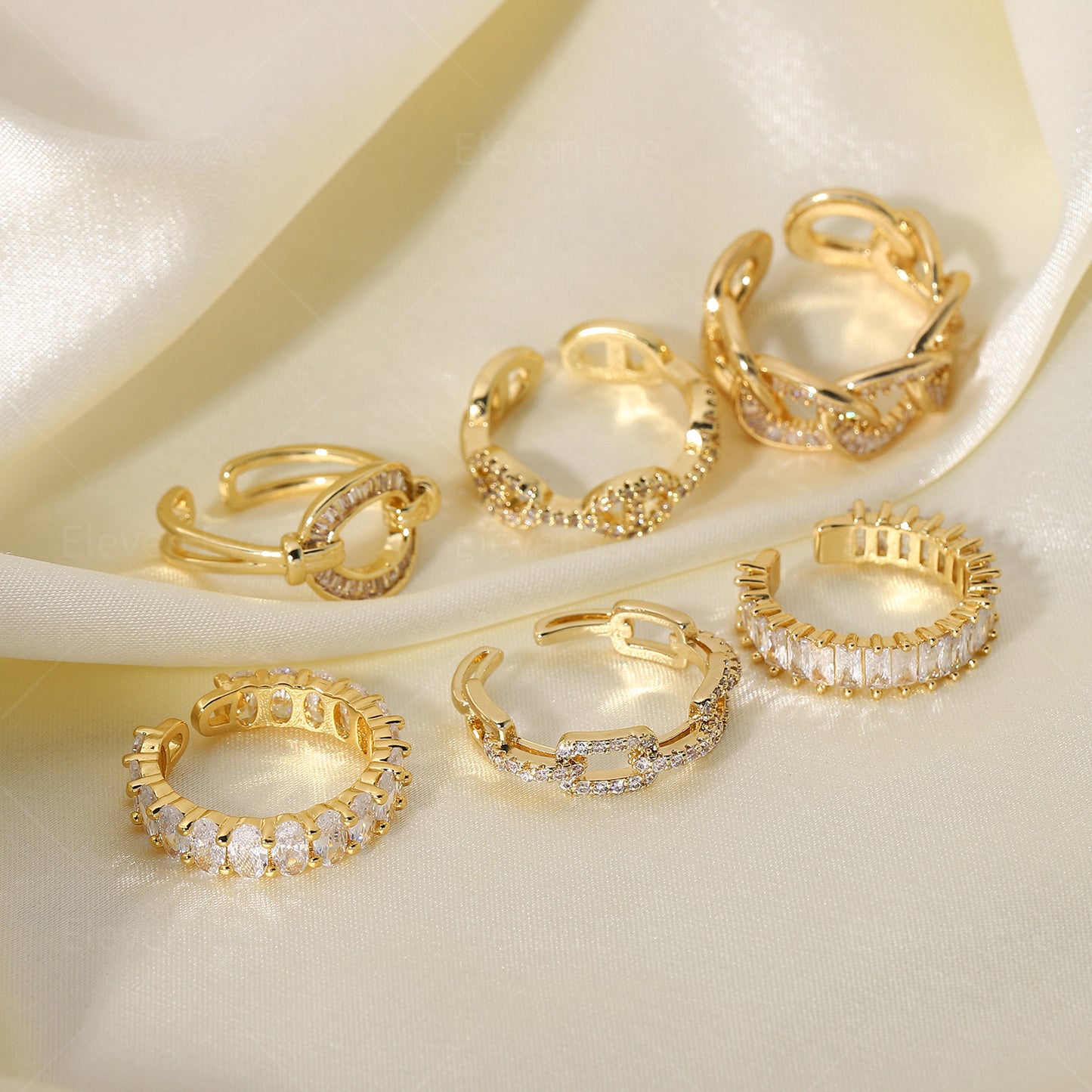 Ethnic Style Open Zirconia Ring | Retro Adjustable Design | No Color Loss | Women's Couple Ring