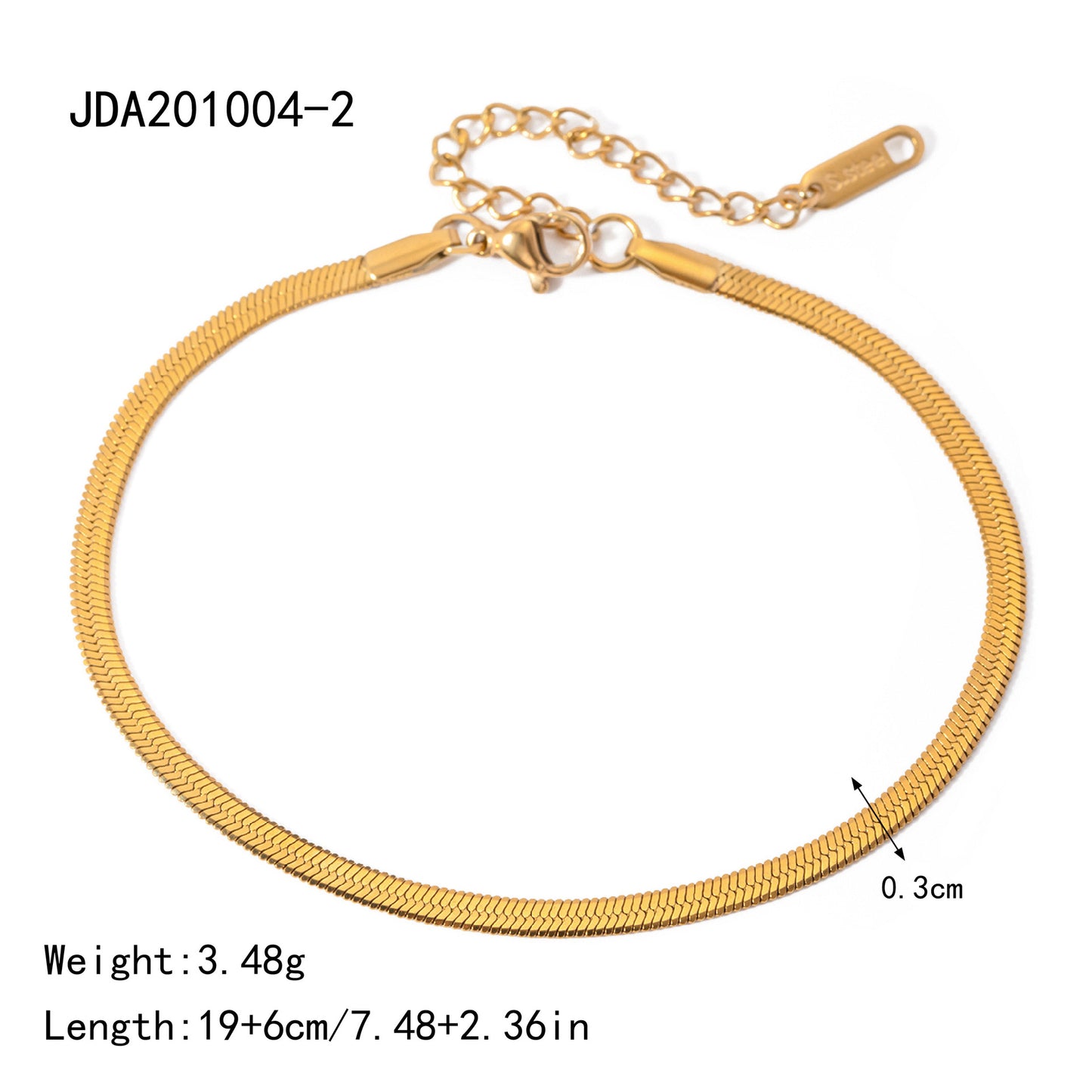 Retro 18K Gold Cross Anklet | INS Style Titanium steelWomen's Jewelry