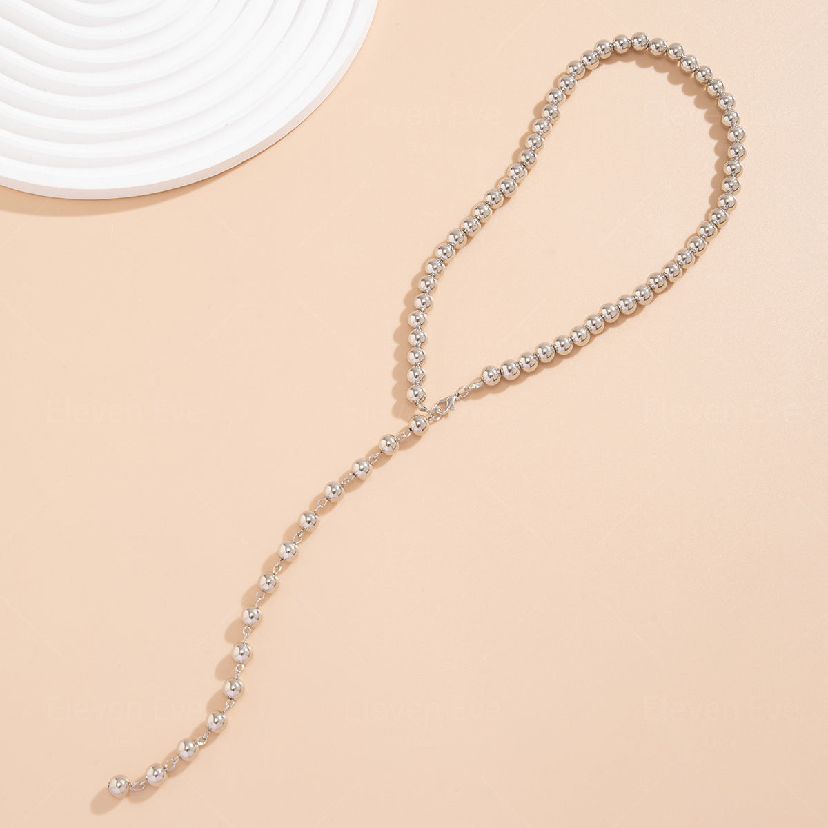 Vintage Pearl Bead Tassel Necklace | Long, Simple & Elegant Niche Design
