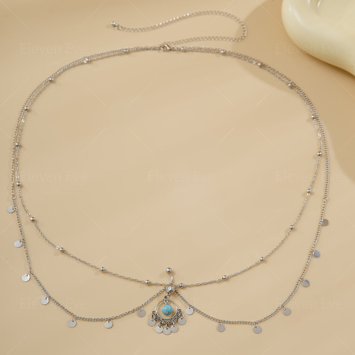 Rhinestone Tassel Belly Chain | Sexy Beach Body Jewelry for Women