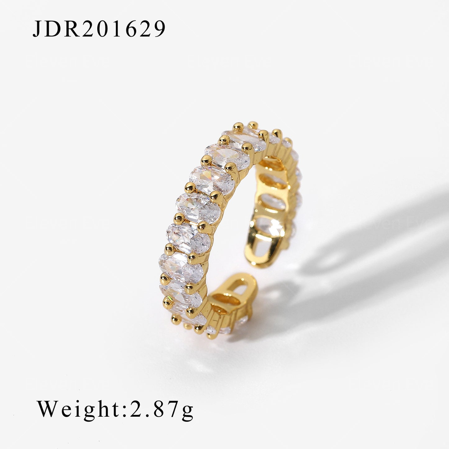 Ethnic Style Open Zirconia Ring | Retro Adjustable Design | No Color Loss | Women's Couple Ring