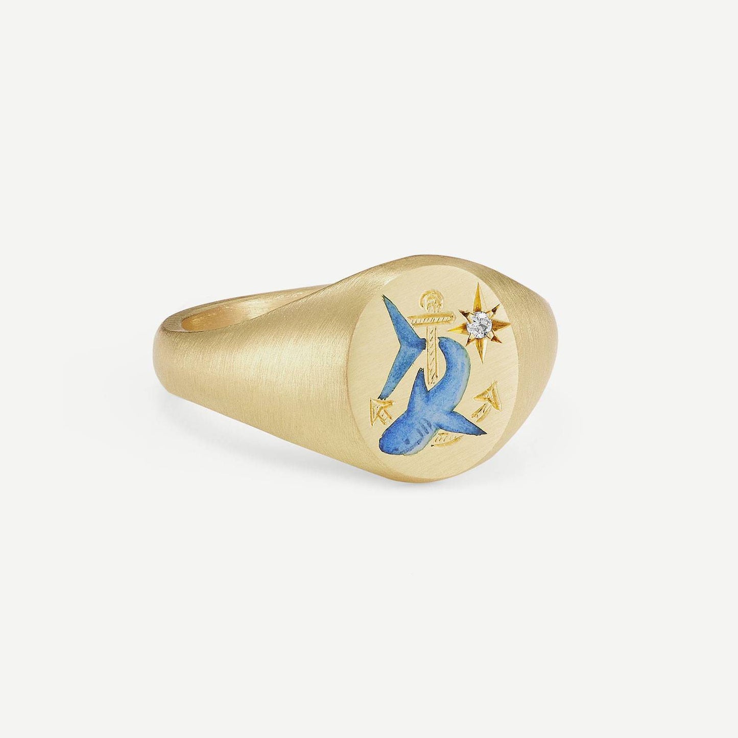Valentine’s Day Lion & Mermaid Love Ring | 18K Gold-Plated Stainless Steel | Fashion Jewelry for Europe & US