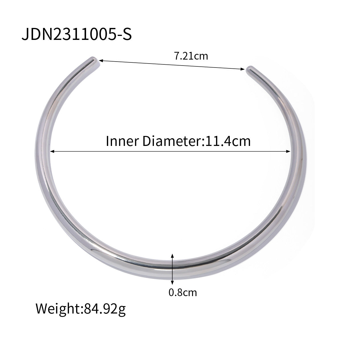 14K Gold Oval Bead Necklace | Stainless Steel | INS Popular Minimalist Jewelry for Women