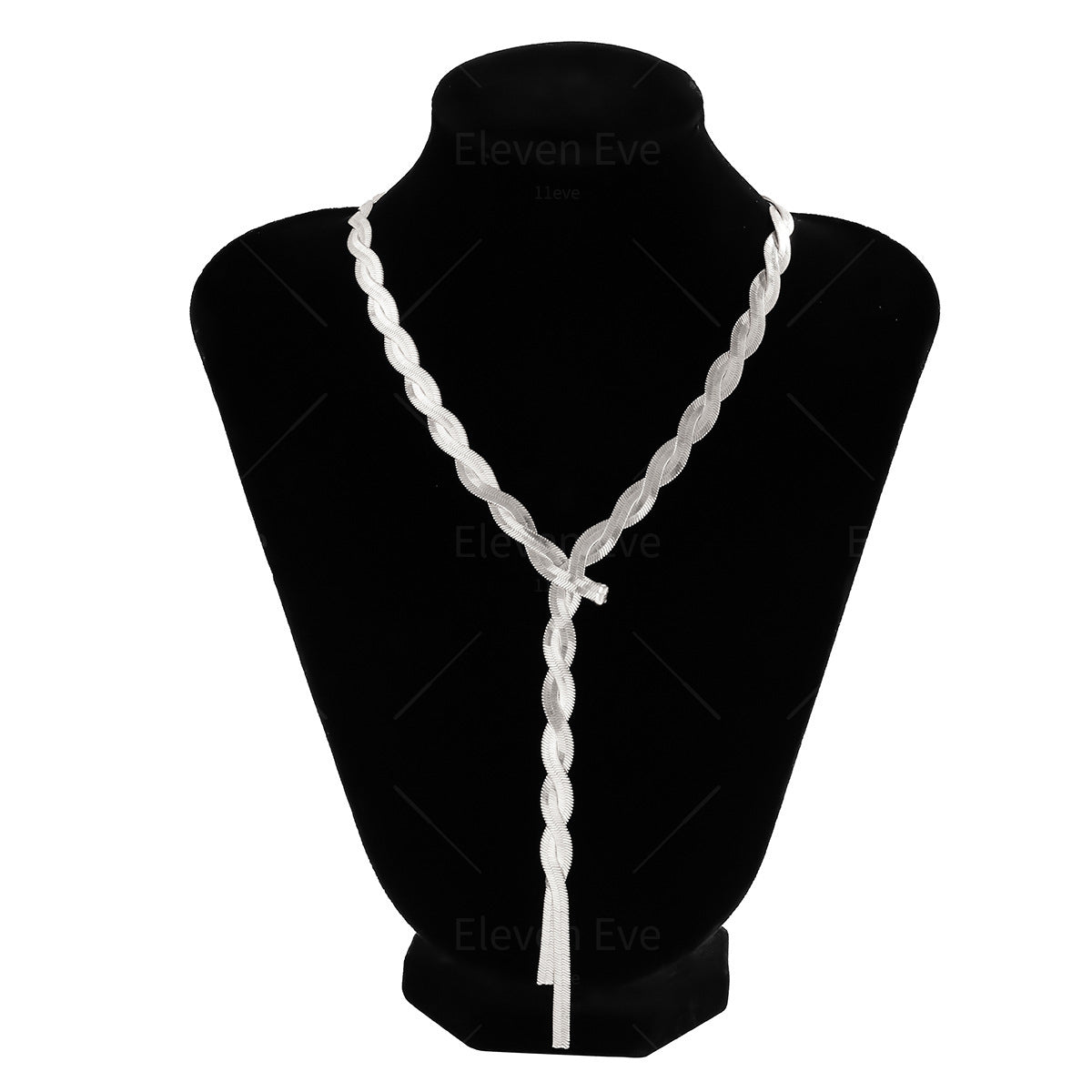 Cold Style Snake Bone Chain Necklace | Vegan-Friendly Long Tassel Design