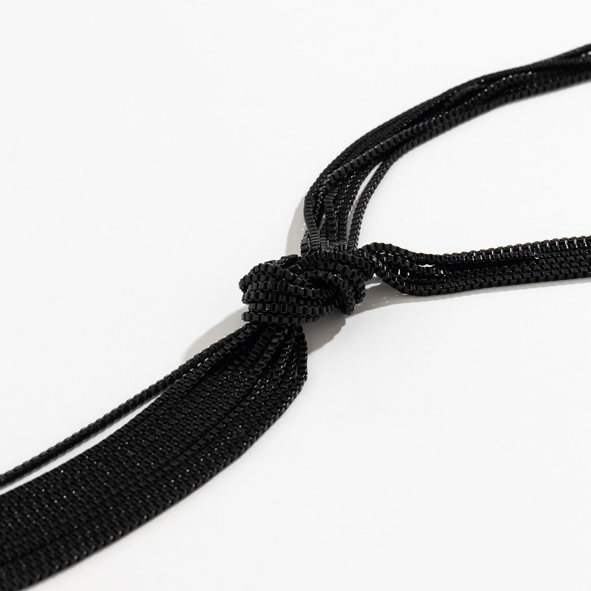 Cold Style Snake Bone Chain Necklace | Vegan-Friendly Long Tassel Design