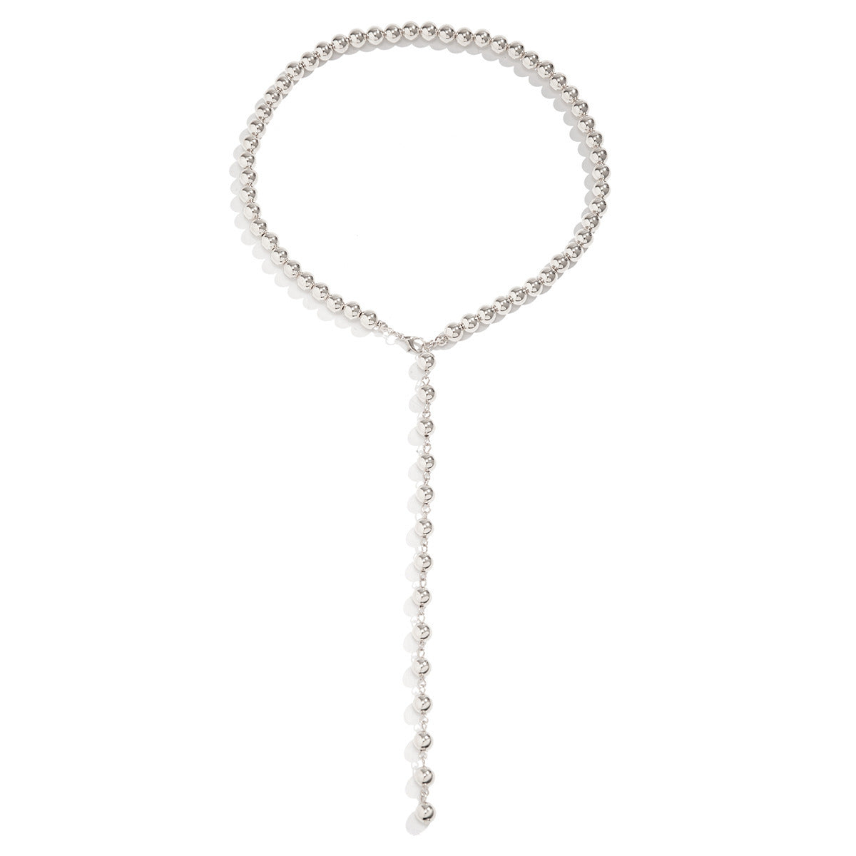 Vintage Pearl Bead Tassel Necklace | Long, Simple & Elegant Niche Design