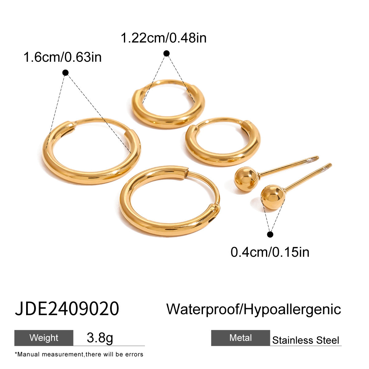3-Pair Set | Stainless Steel Zirconia & Pearl Earrings | Niche Elegant Style for Women