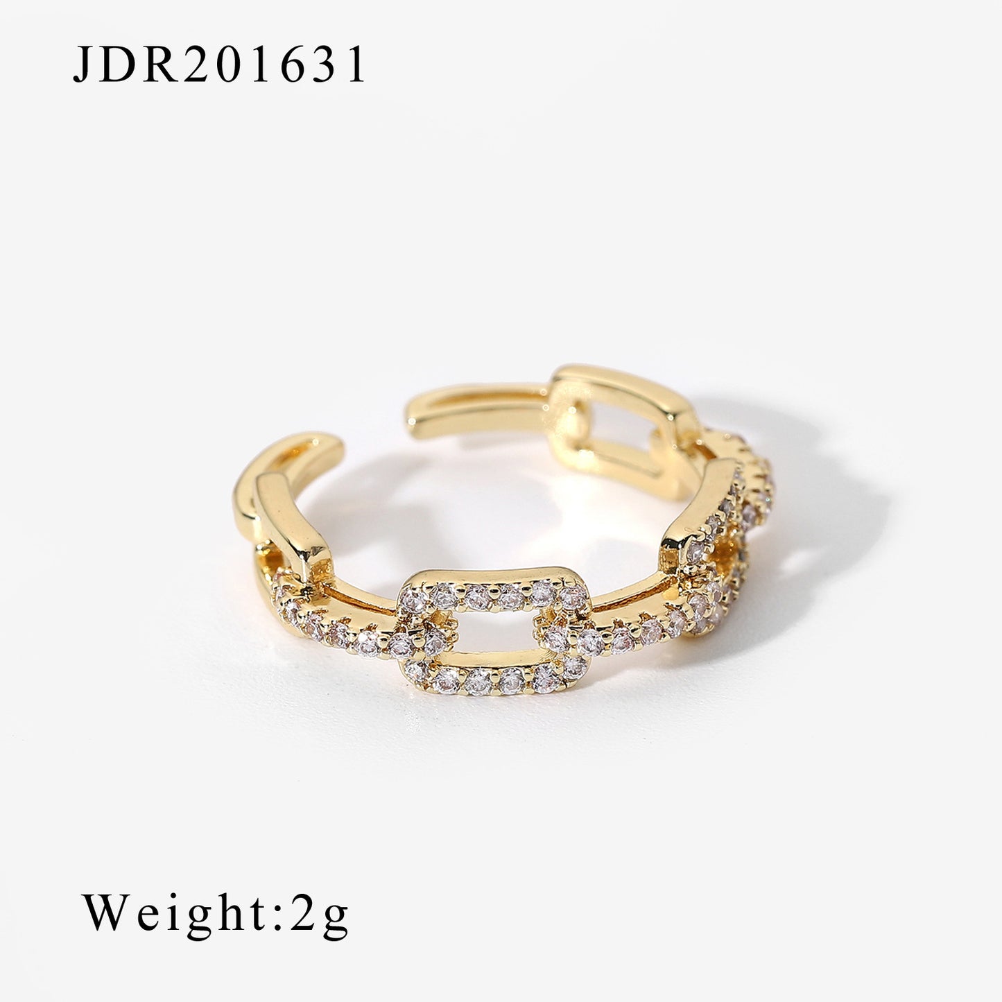 Ethnic Style Open Zirconia Ring | Retro Adjustable Design | No Color Loss | Women's Couple Ring