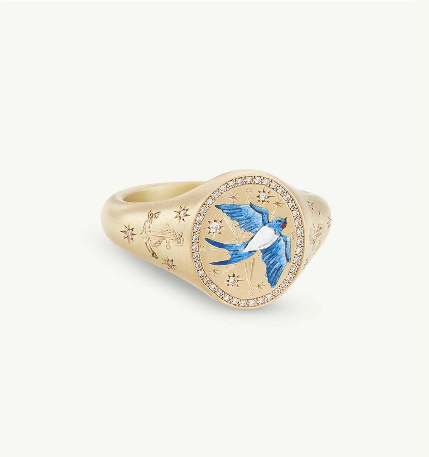 Valentine’s Day Lion & Mermaid Love Ring | 18K Gold-Plated Stainless Steel | Fashion Jewelry for Europe & US