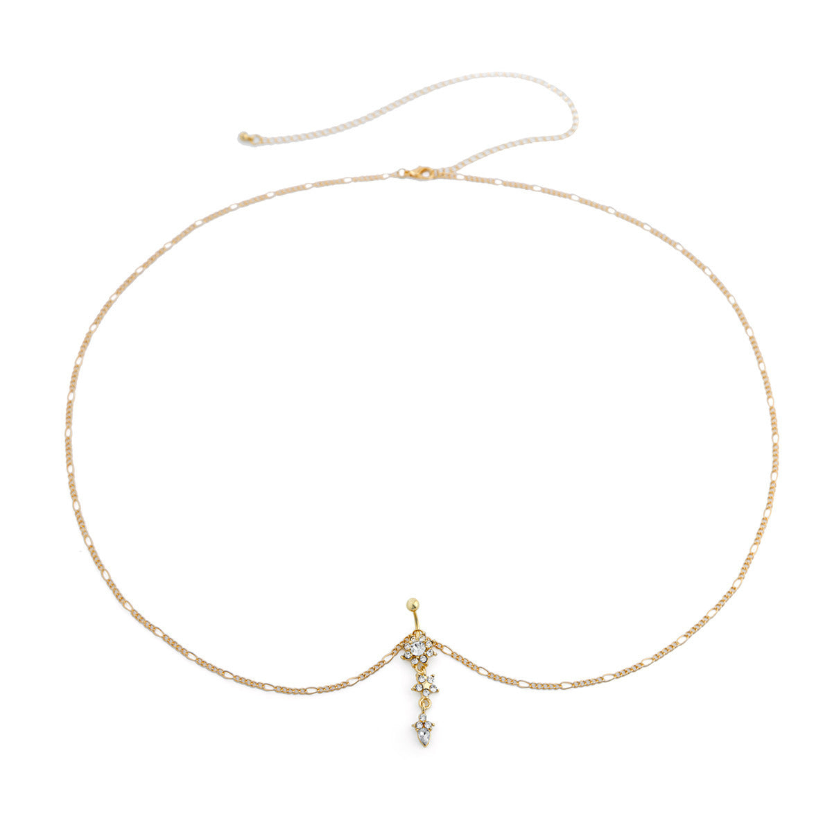 Rhinestone Tassel Belly Chain | Sexy Beach Body Jewelry for Women