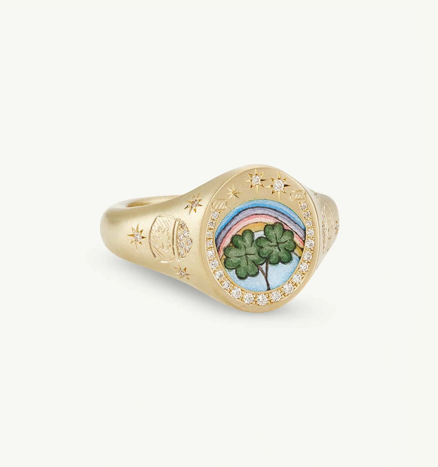 Valentine’s Day Lion & Mermaid Love Ring | 18K Gold-Plated Stainless Steel | Fashion Jewelry for Europe & US