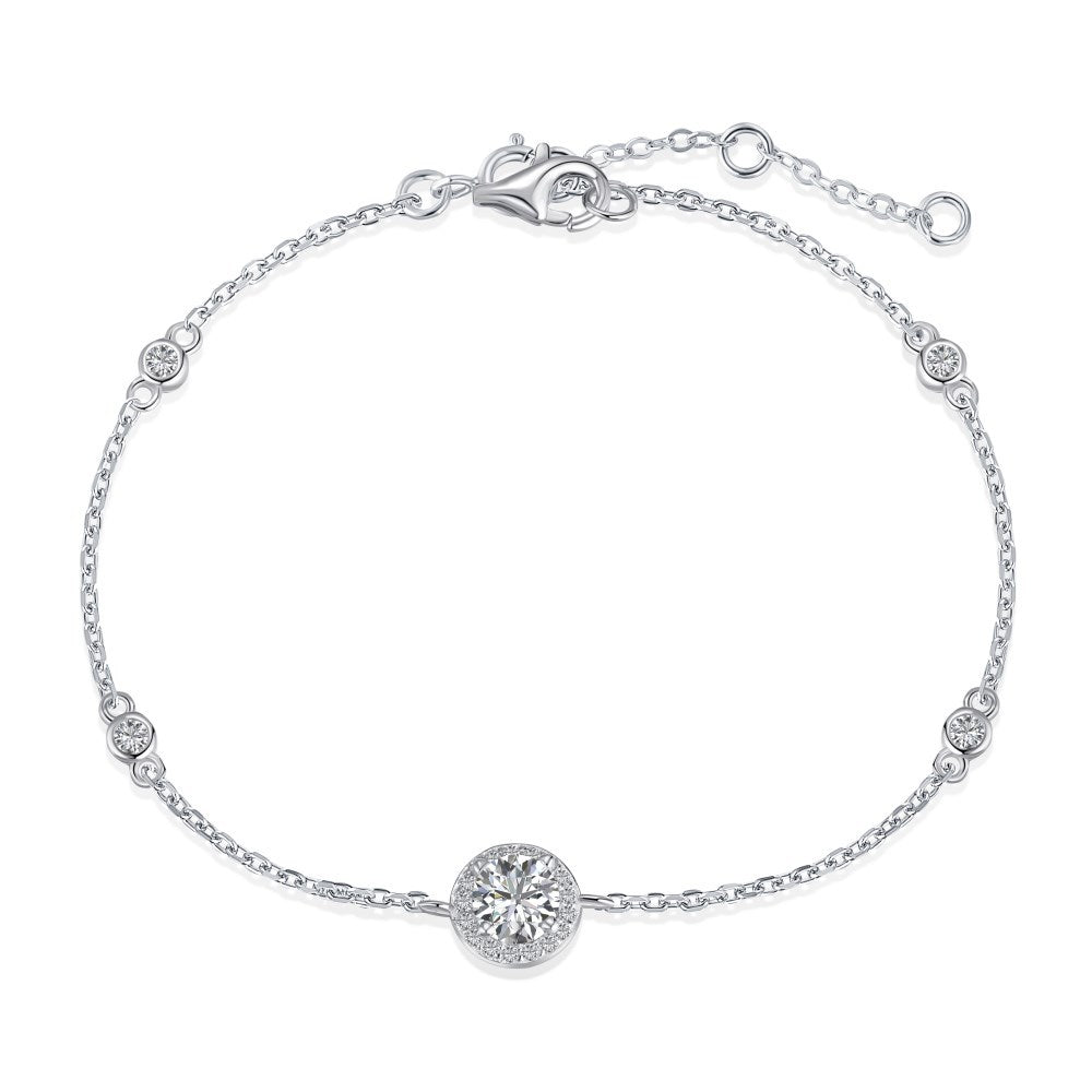 S925 Sterling Silver Love Tennis Bracelet | Full Zirconia Diamond Look | Super Flash, Elegant & Luxurious Design for Women