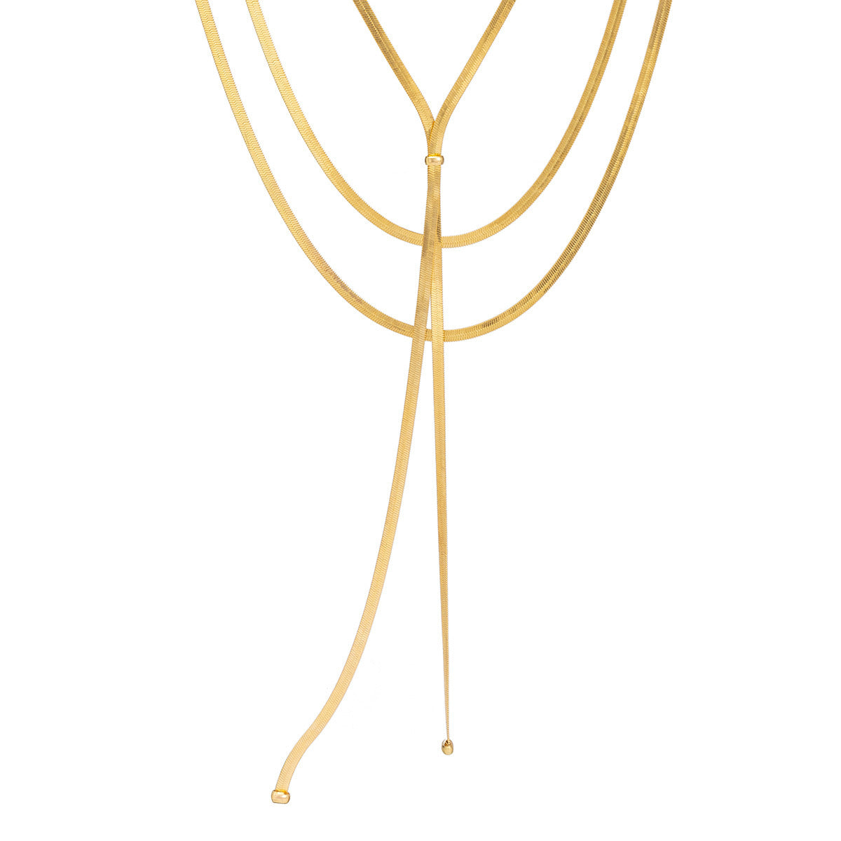 Cold Style Snake Bone Chain Necklace | Vegan-Friendly Long Tassel Design