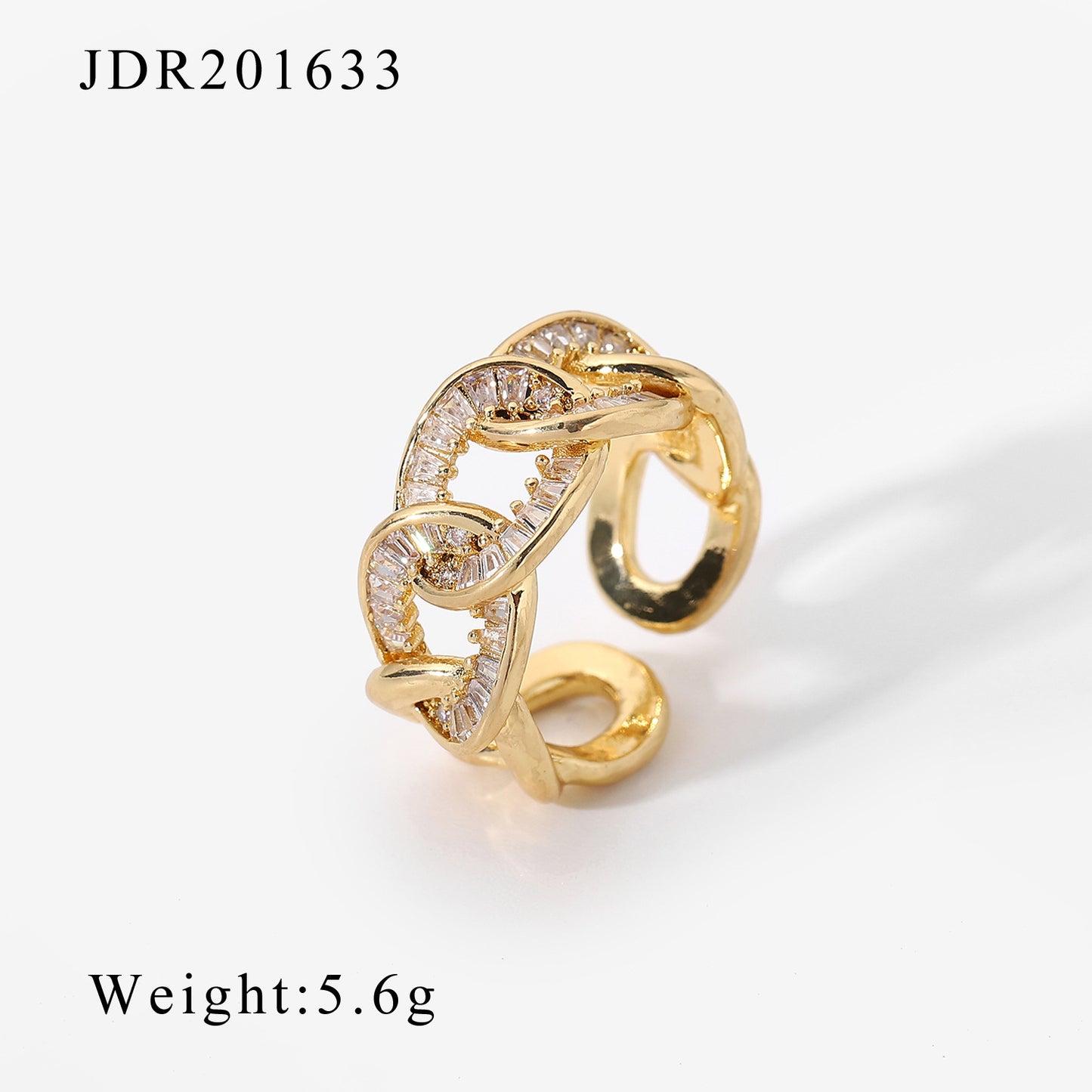 Ethnic Style Open Zirconia Ring | Retro Adjustable Design | No Color Loss | Women's Couple Ring