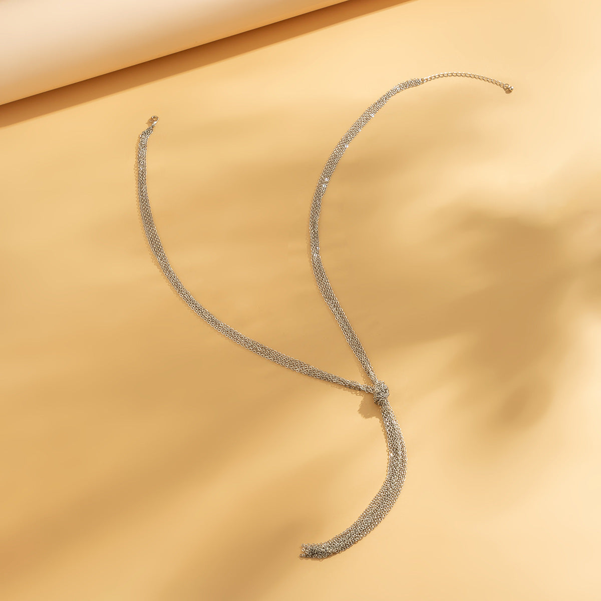 Cold Style Snake Bone Chain Necklace | Vegan-Friendly Long Tassel Design