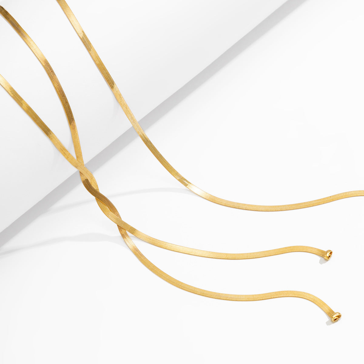 Cold Style Snake Bone Chain Necklace | Vegan-Friendly Long Tassel Design
