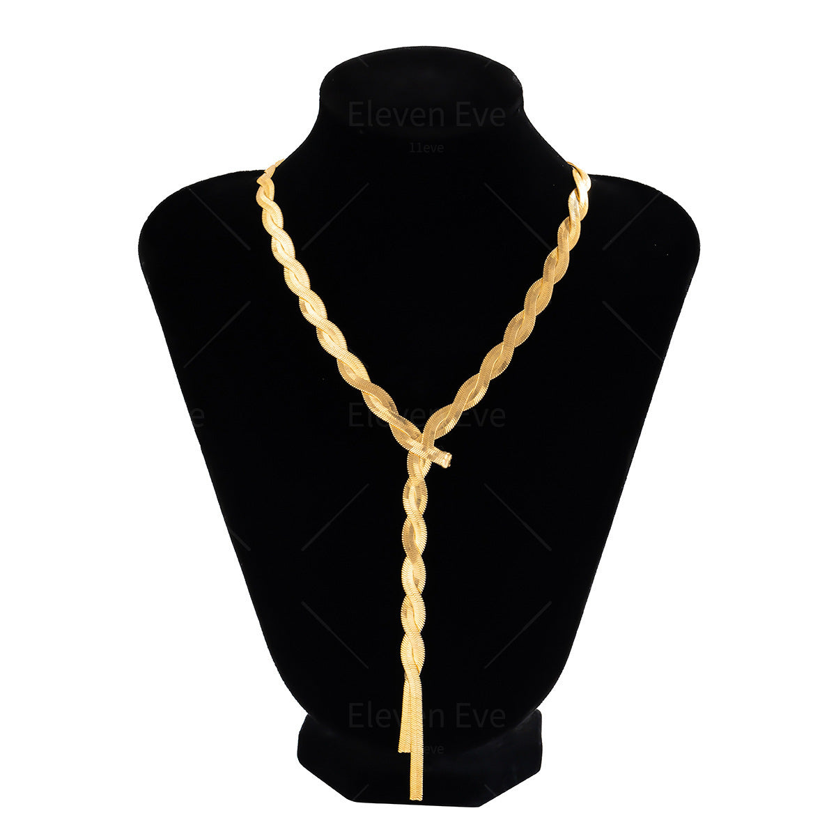 Cold Style Snake Bone Chain Necklace | Vegan-Friendly Long Tassel Design