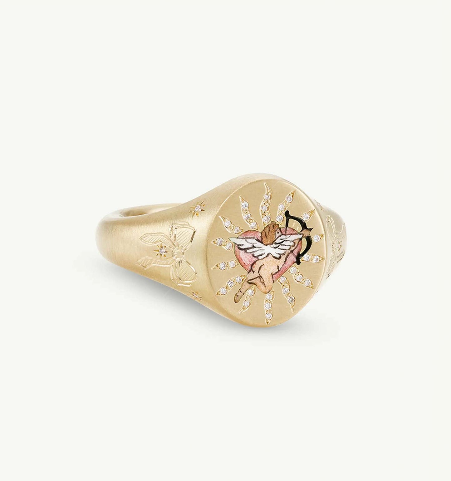 Valentine’s Day Lion & Mermaid Love Ring | 18K Gold-Plated Stainless Steel | Fashion Jewelry for Europe & US